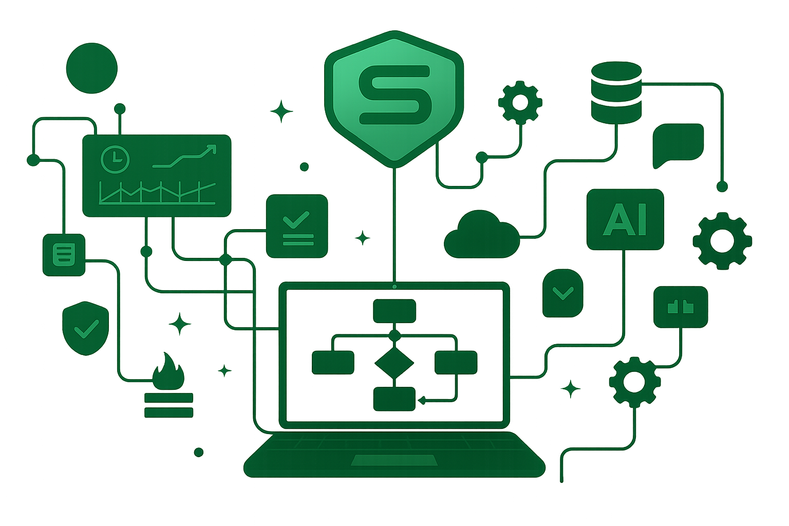 Orquestração de fluxos